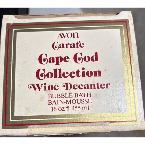 Avon Cape Cod Wine Decanter Bubble Bath Bottle With Box NOS - Picture 5 of 10
